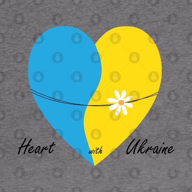 Heart with Ukraine by grafart